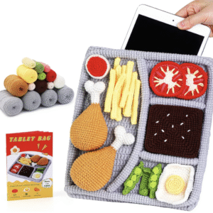 Crochet Kit for Beginners, Adults Starters Crochet Kit Tablet Bag, Learn to Crochet