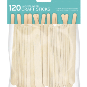 Wooden Craft Sticks, 120 Count